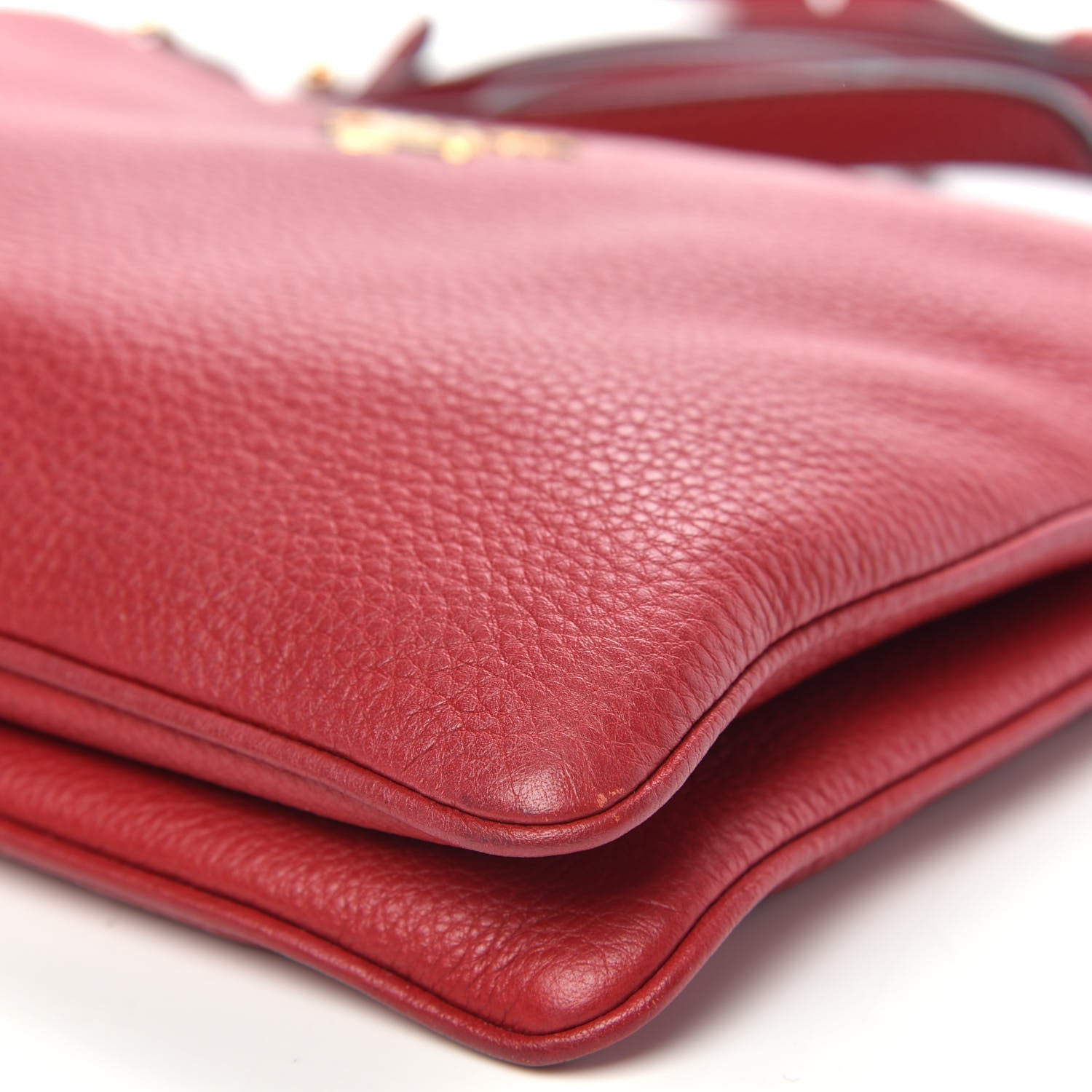 Prada Vitello Phenix Double Zip Crossbody Bag Scarlatto 10 of 10