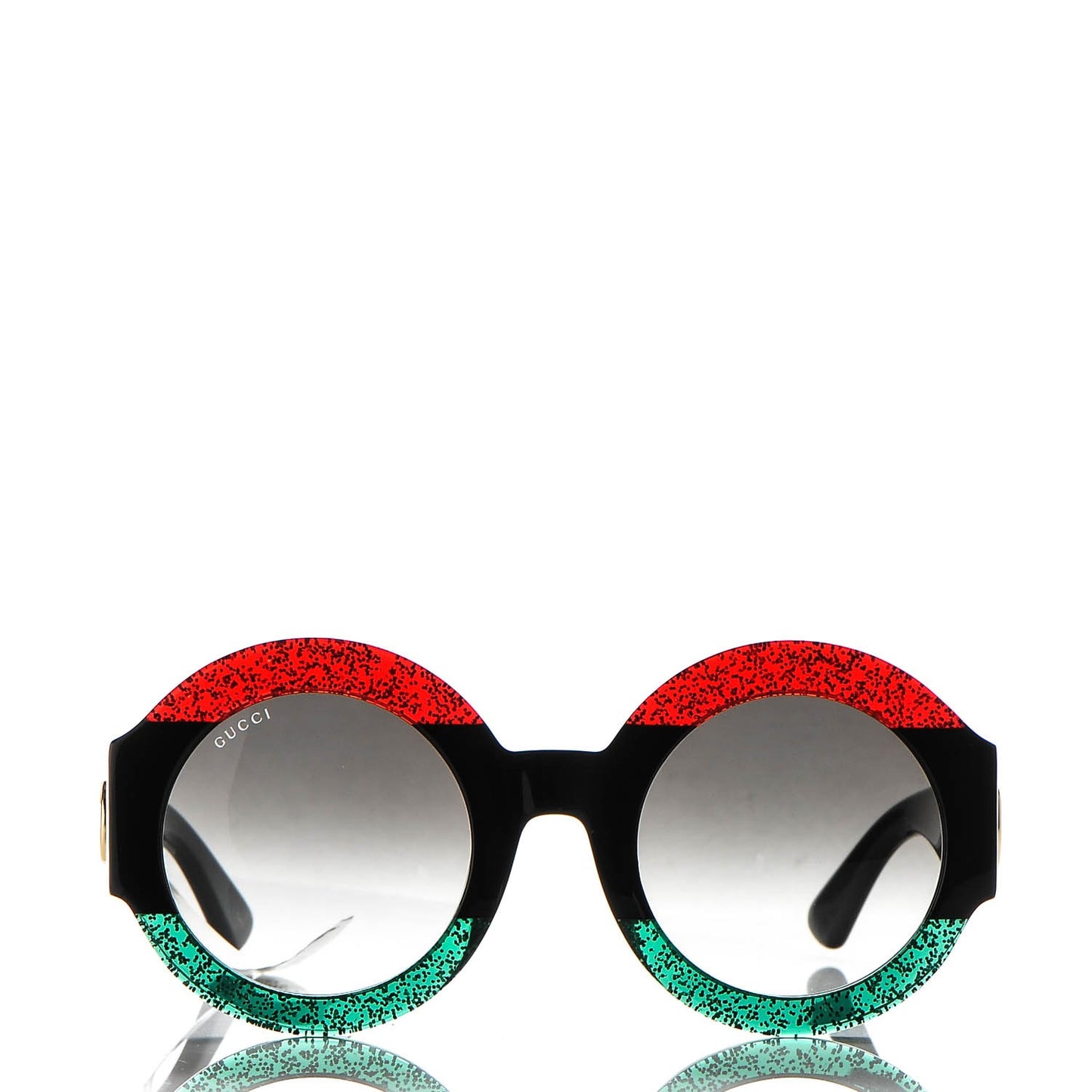 Acetate Round GG0084S Sunglasses Black Red Green