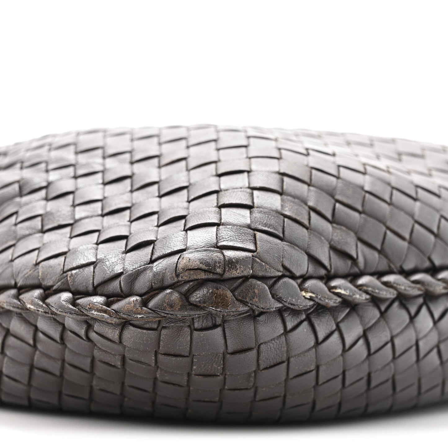 Nappa Intrecciato Medium Veneta Hobo Ebano