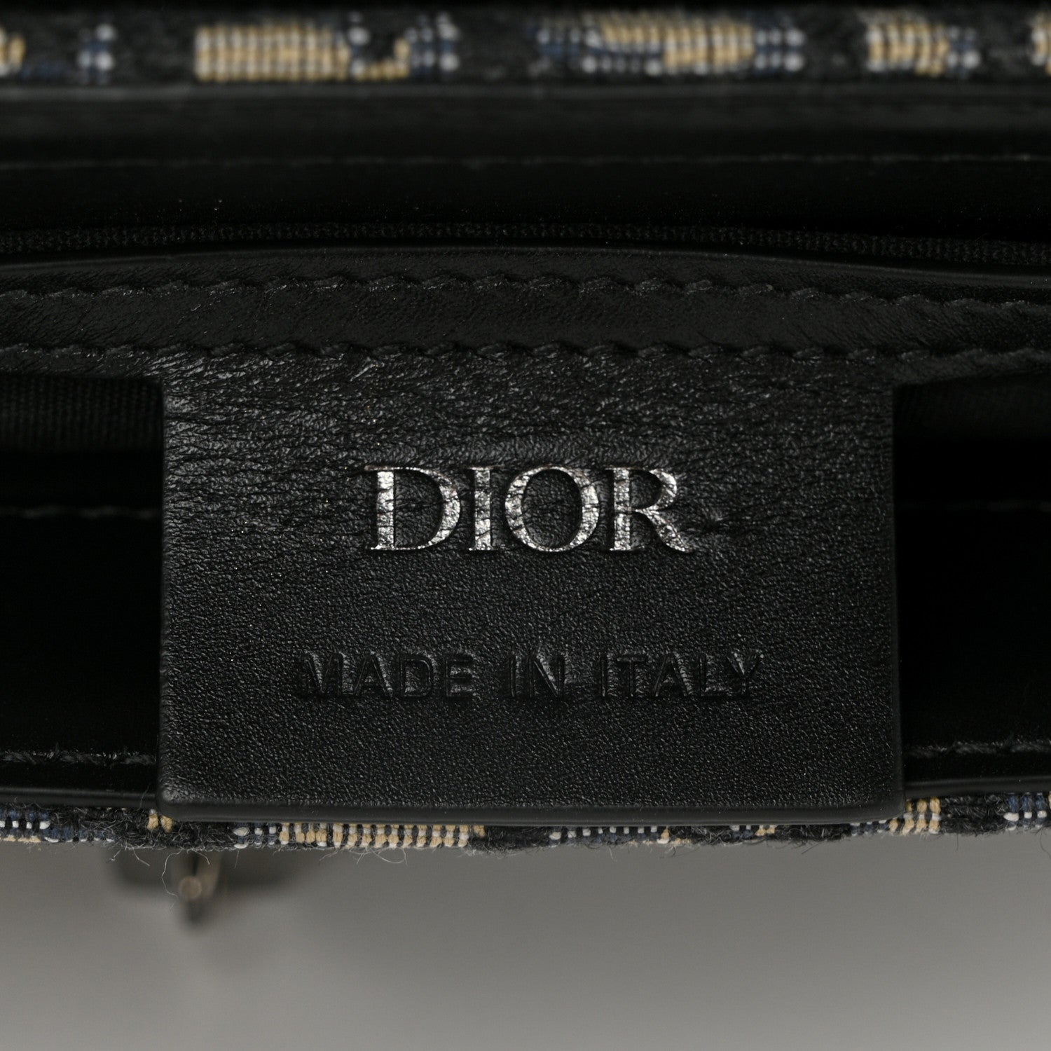 Christian Dior Oblique Smooth Calfskin Messenger Beige Black 6 of 11