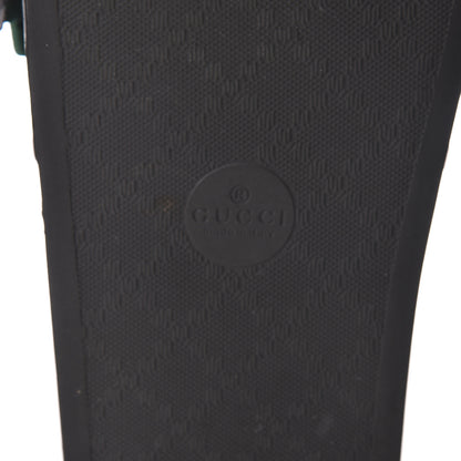Gucci Satin Web Bow Slide Sandals 38 Black 7 of 8