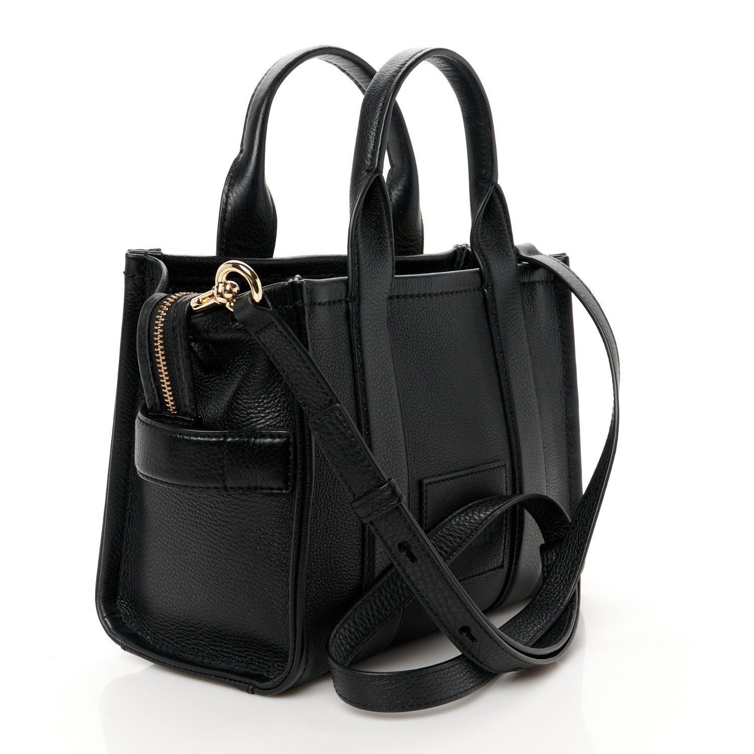 Marc Jacobs Grained Calfskin Small The Tote Bag Black 3 of 11