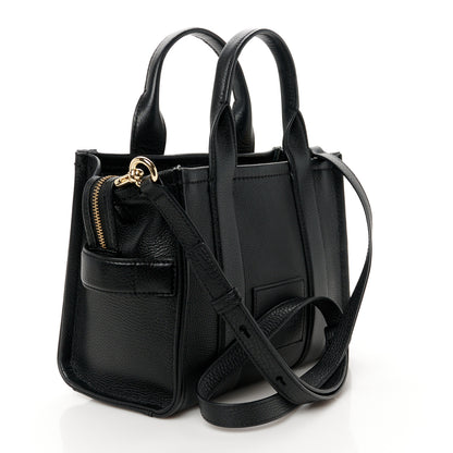 Marc Jacobs Grained Calfskin Small The Tote Bag Black 3 of 11