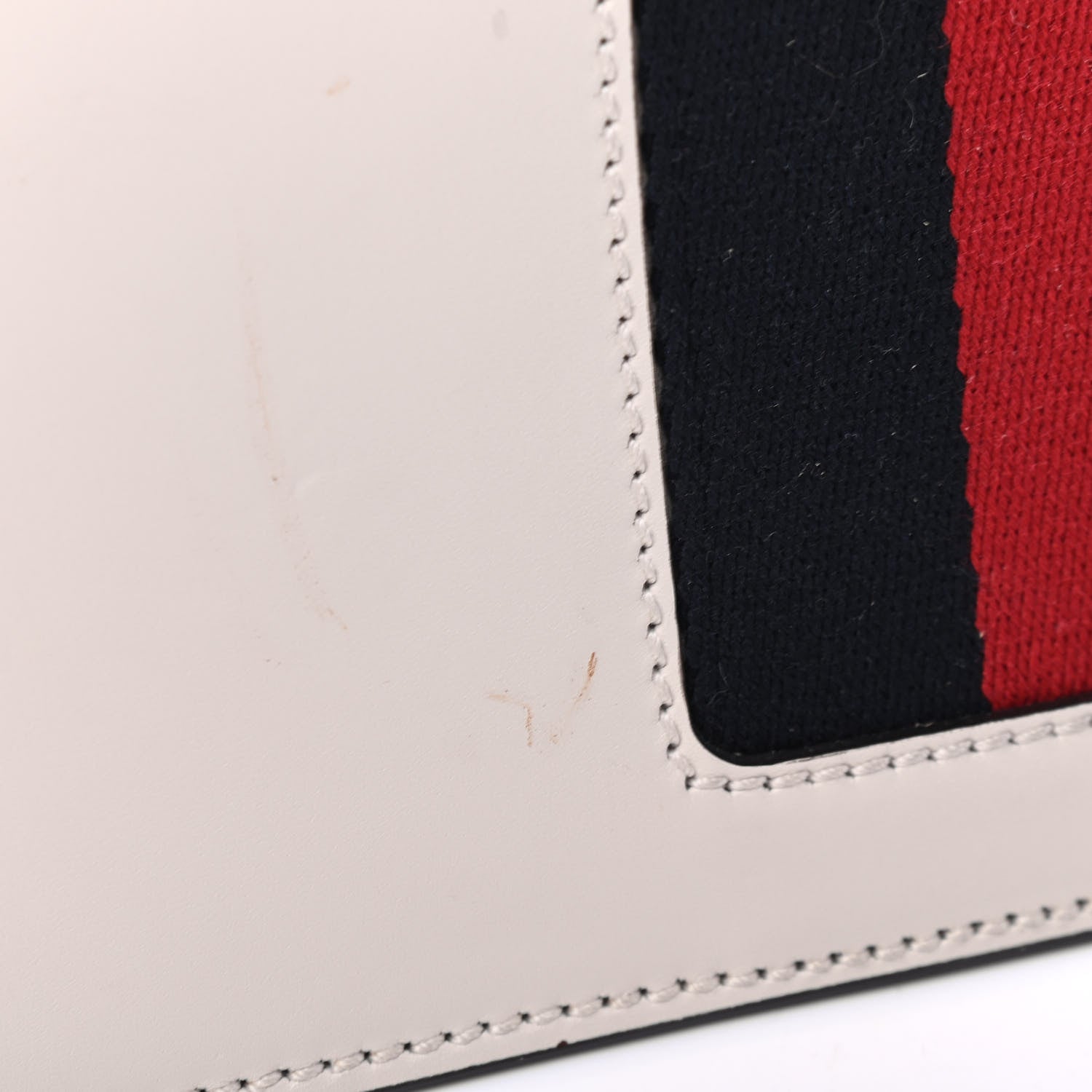 Gucci Calfskin Small Sylvie Shoulder Bag Off White 5 of 5