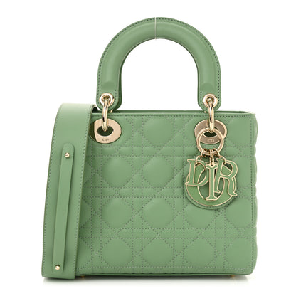 Christian Dior Lambskin Cannage Small My ABCDior Lady Dior Green 1 of 11