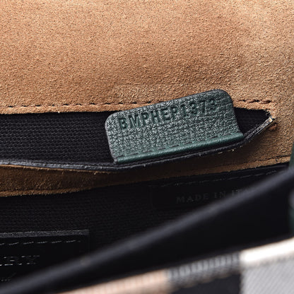 Burberry Derby Calfskin House Check Small Macken Crossbody Bag Dark Bottle Green 7 of 10