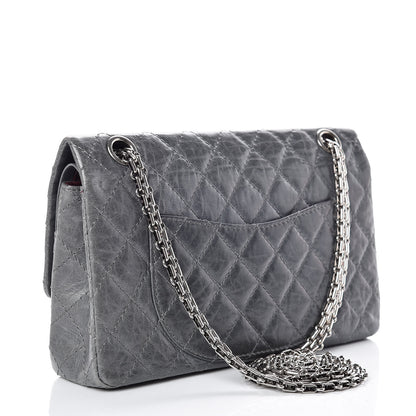Chanel Aged Calfskin Quilted 50th Anniversary 2.55 Reissue 225 Flap Grey 3 of 12