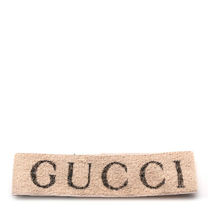 Gucci Cotton Elastic Gucci Logo Headband White 1 of 7