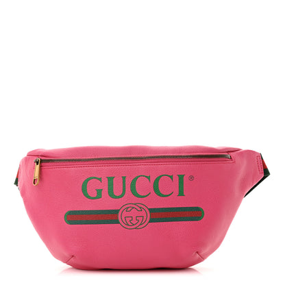 Gucci Grained Calfskin Logo Belt Bag Pink 1 of 11
