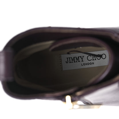 Jimmy Choo Calfskin Combat Boots 41.5 Brown 7 of 10