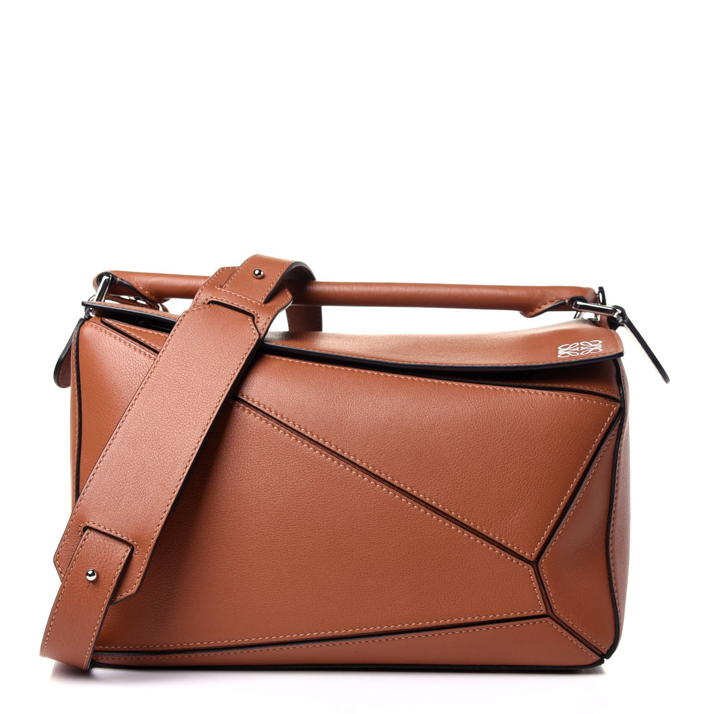 Calfskin Medium Puzzle Bag Tan