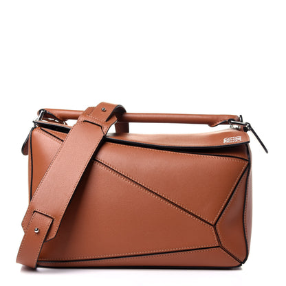 Loewe Calfskin Medium Puzzle Bag Tan 1 of 12