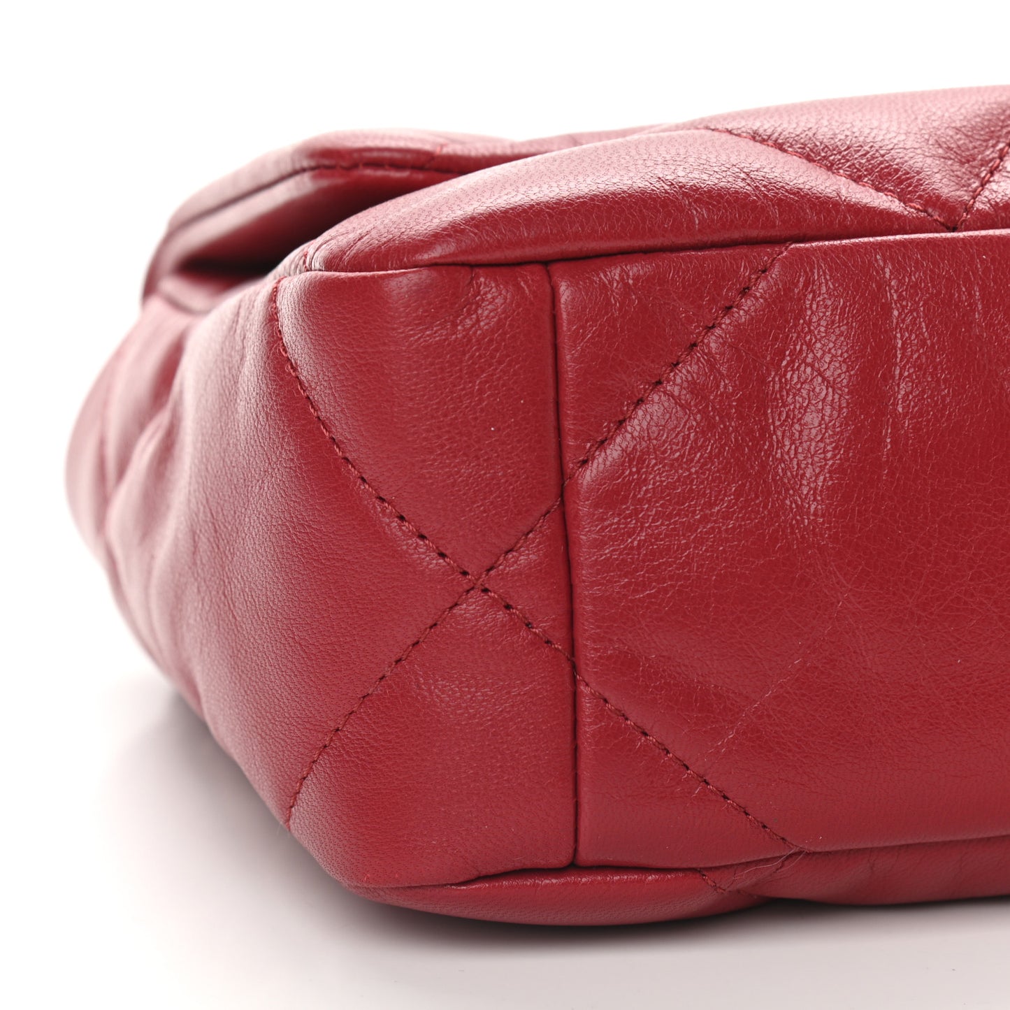 Goatskin Quilted Medium Chanel 19 Flap Red