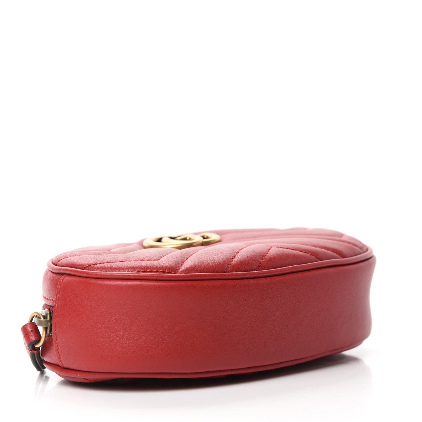 Calfskin Matelasse GG Marmont Belt Bag 85 34 Hibiscus Red