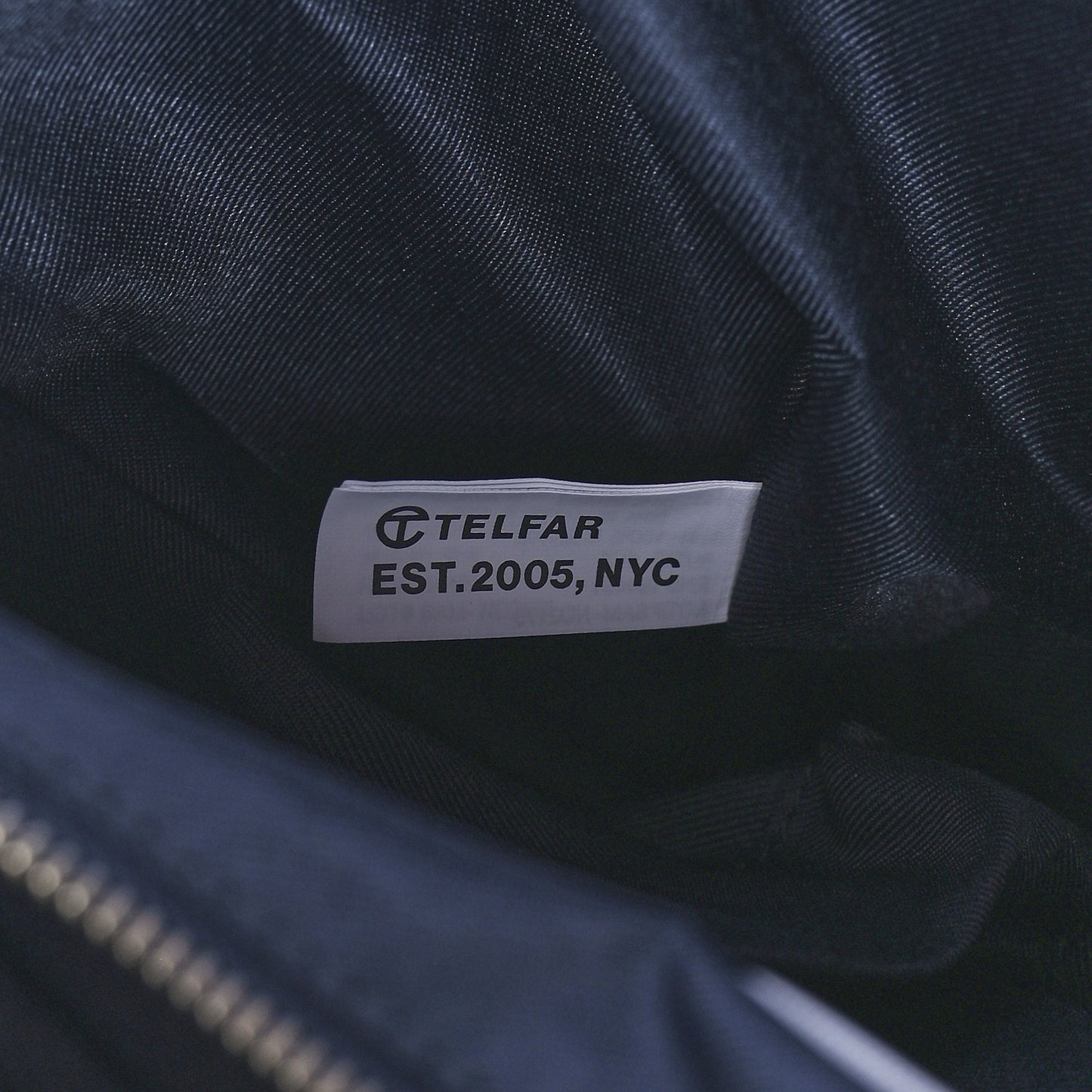 Vegan Leather Medium Shopping Bag Navy