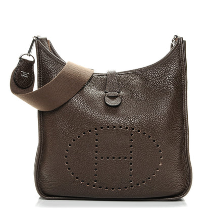 Hermes Taurillon Clemence Evelyne III PM Moka 1 of 7