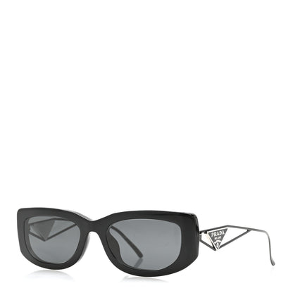 Prada Acetate Sunglasses SPR 14Y Black Slate Gray 1 of 8