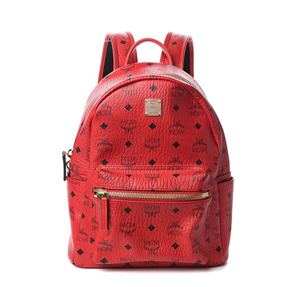 MCM Visetos Small Stark Backpack Ruby Red 1 of 9
