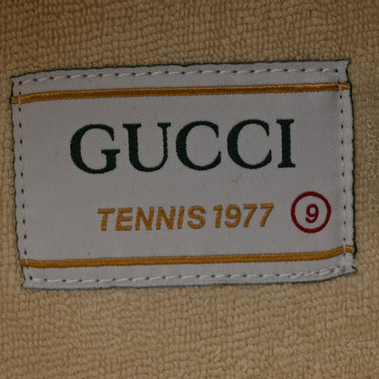 Gucci GG Monogram Mens 1977 Tennis Platform 52mm Sneakers 9 Beige Ebony Mystic White 6 of 8