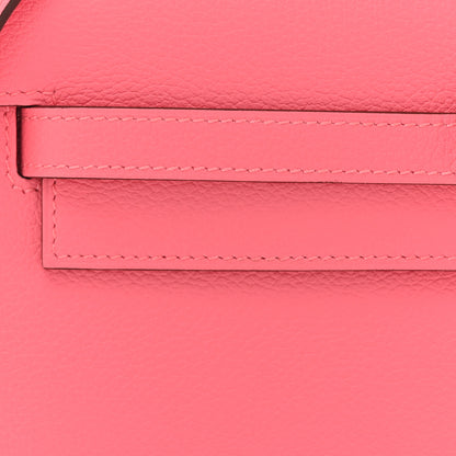 Hermes Evercolor Kelly To Go Wallet Rose Azalee 8 of 10