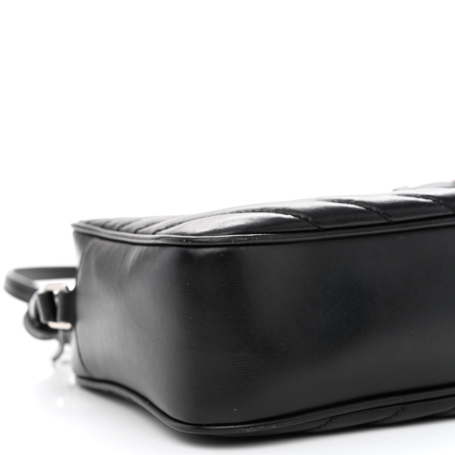 Saint Laurent Calfskin Matelasse Monogram Lou Camera Bag Black 8 of 9