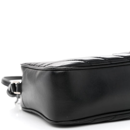 Saint Laurent Calfskin Matelasse Monogram Lou Camera Bag Black 8 of 9