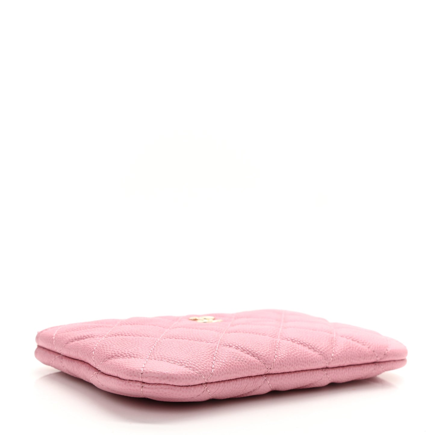 Caviar Quilted Small Cosmetic Case Pink