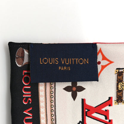 Louis Vuitton Silk Monogram Rodeo Bandeau Red 3 of 4