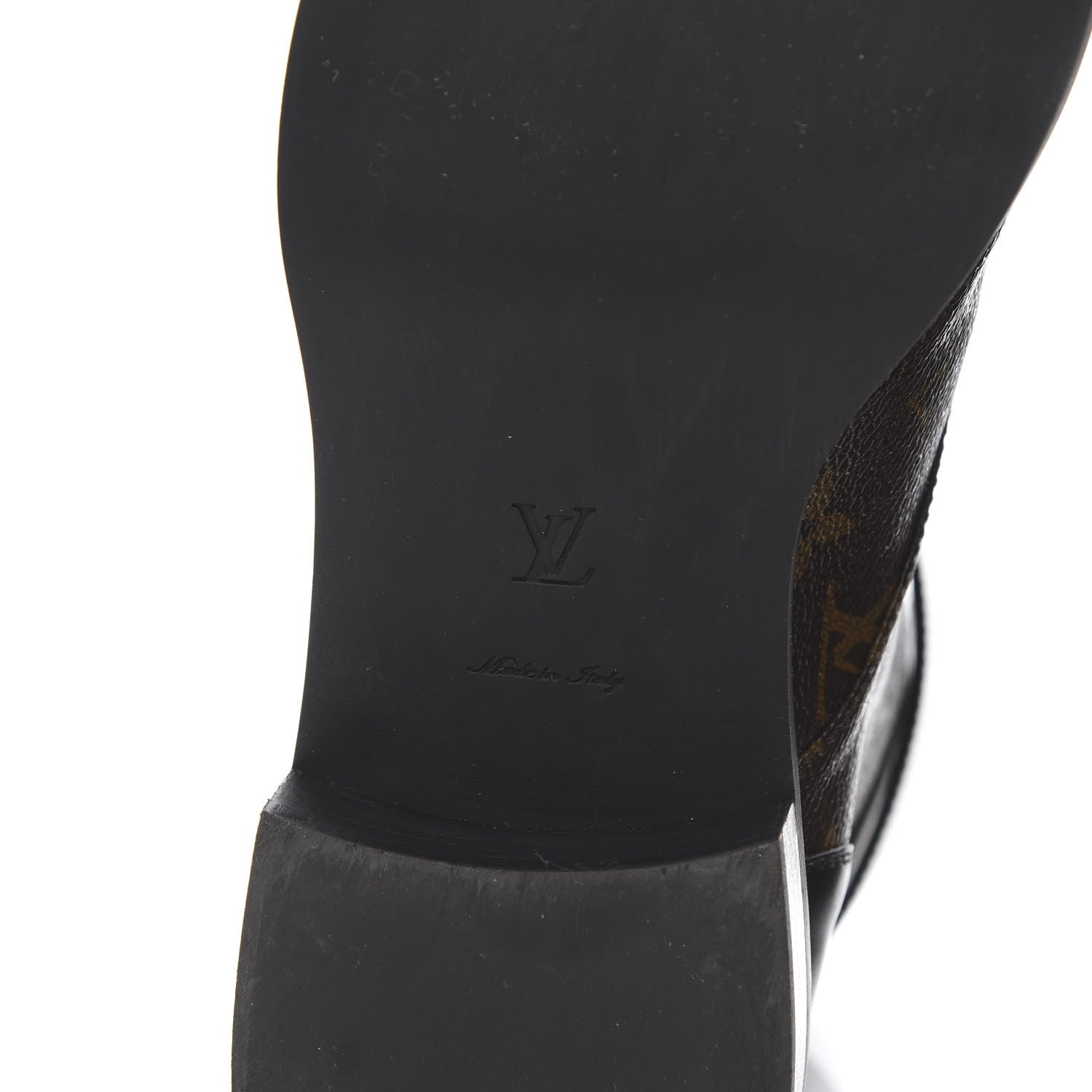 Louis Vuitton Calfskin Monogram Wonderland Flat Ranger Boots 41 Black 6 of 9