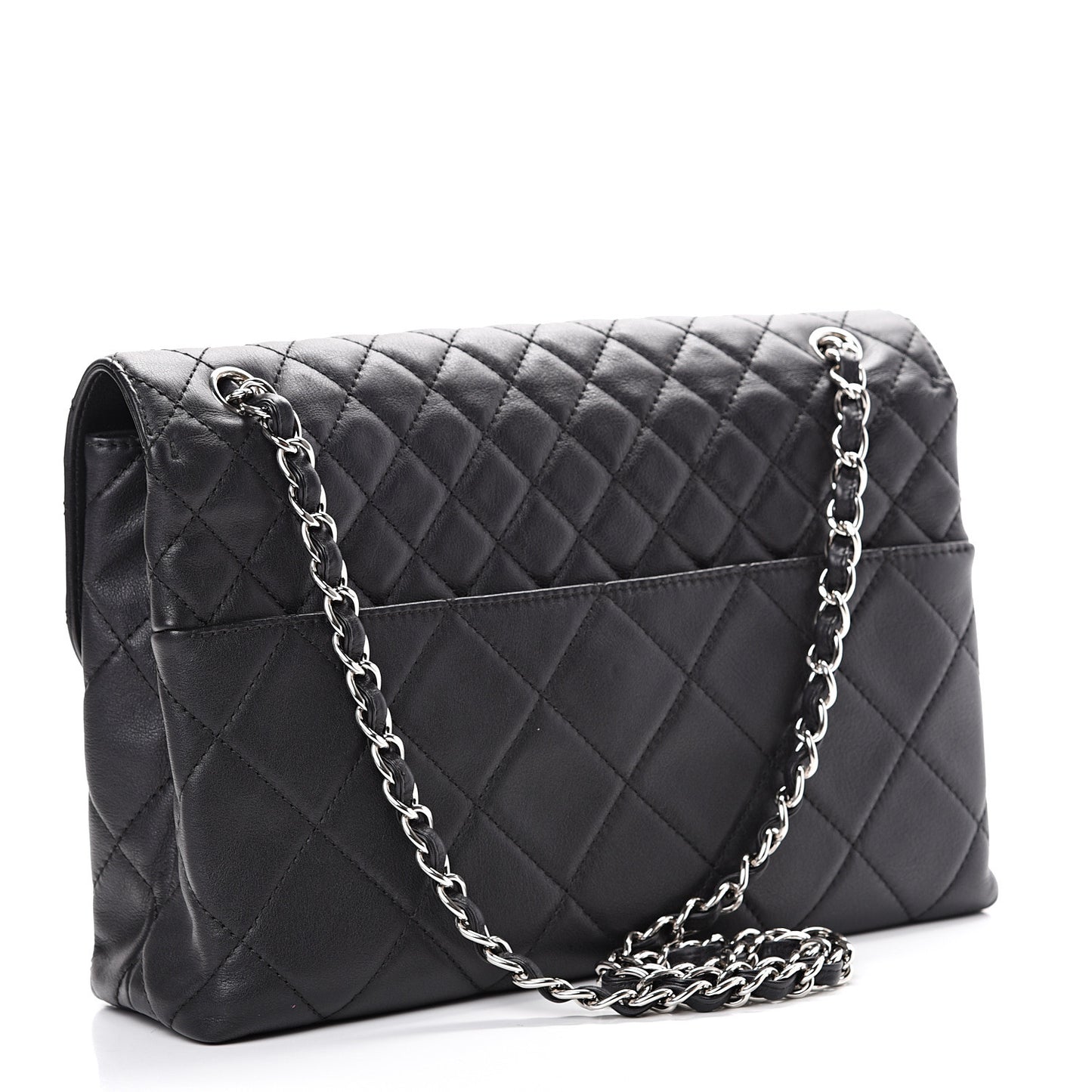 Calfskin Quilted In The Business Flap Bag Black