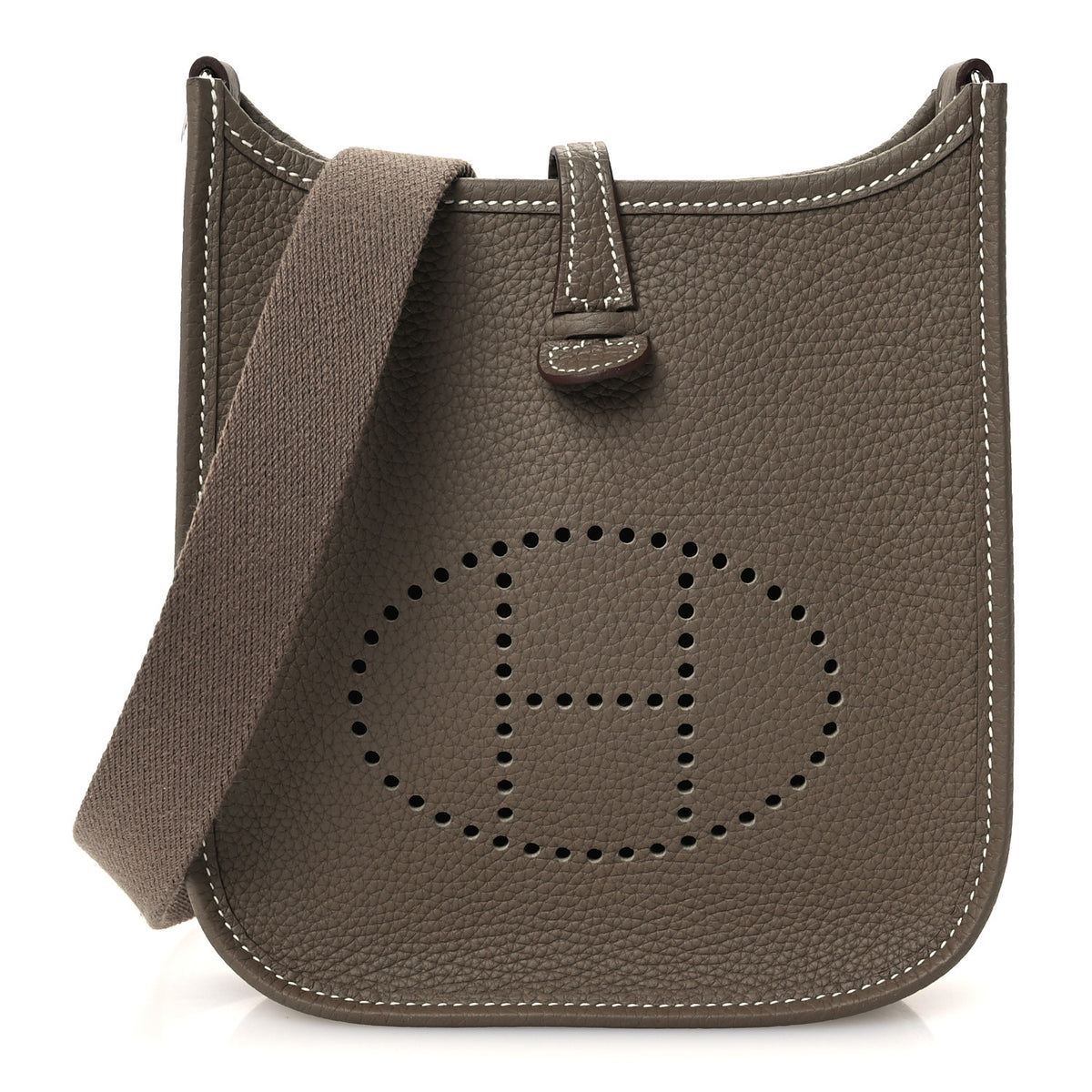 Hermes Taurillon Clemence Evelyne TPM Etoupe 1 of 12