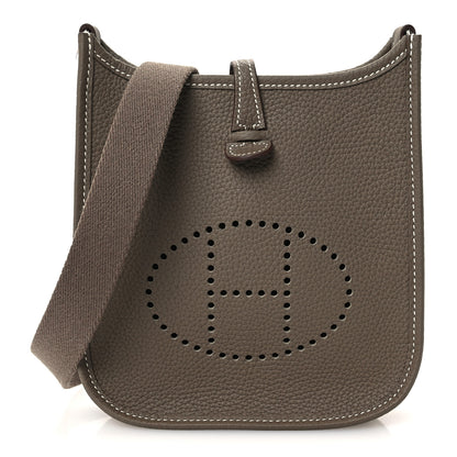 Hermes Taurillon Clemence Evelyne TPM Etoupe 1 of 12