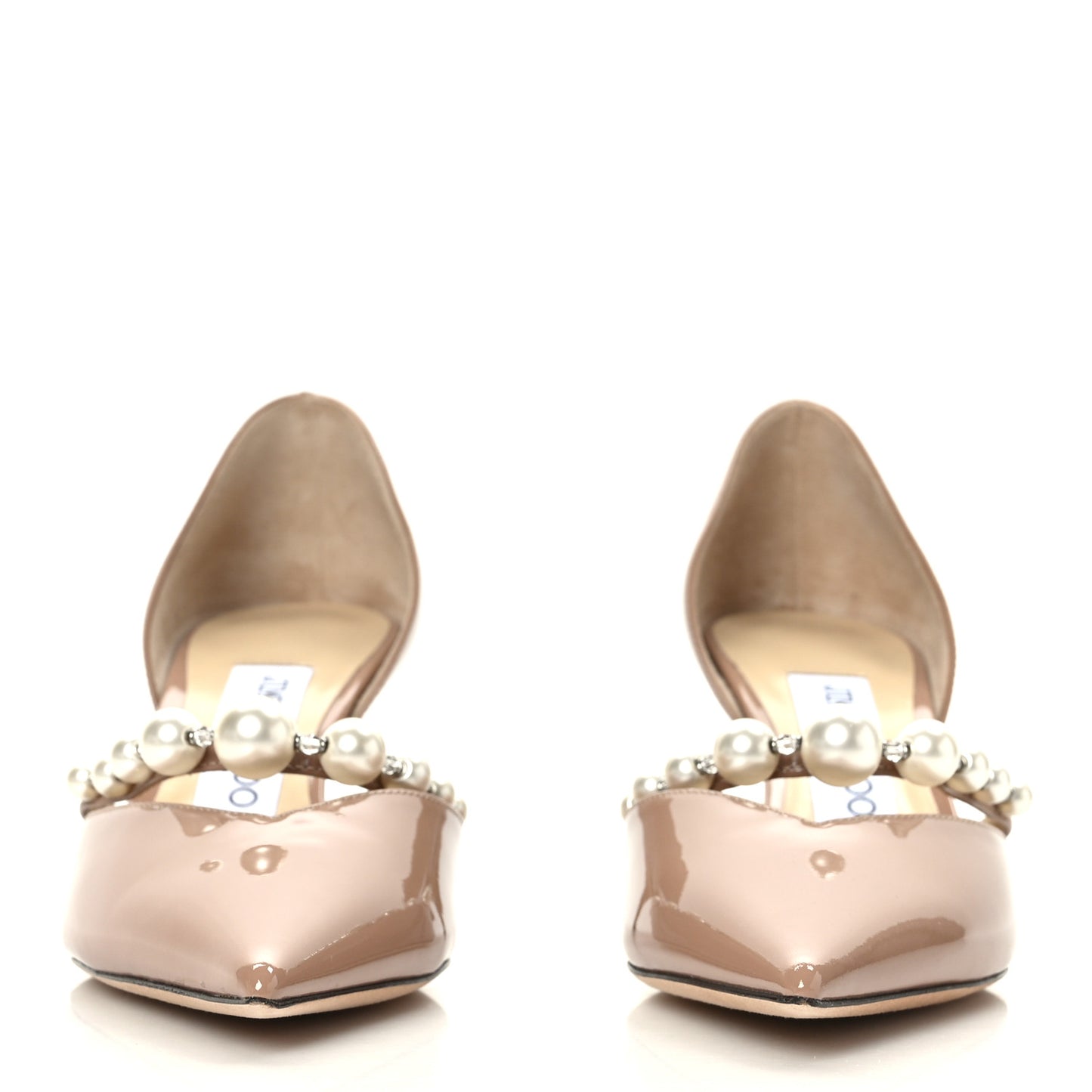Patent Pearl Embellished Aurelie 65 Pumps 35 Ballet Pink