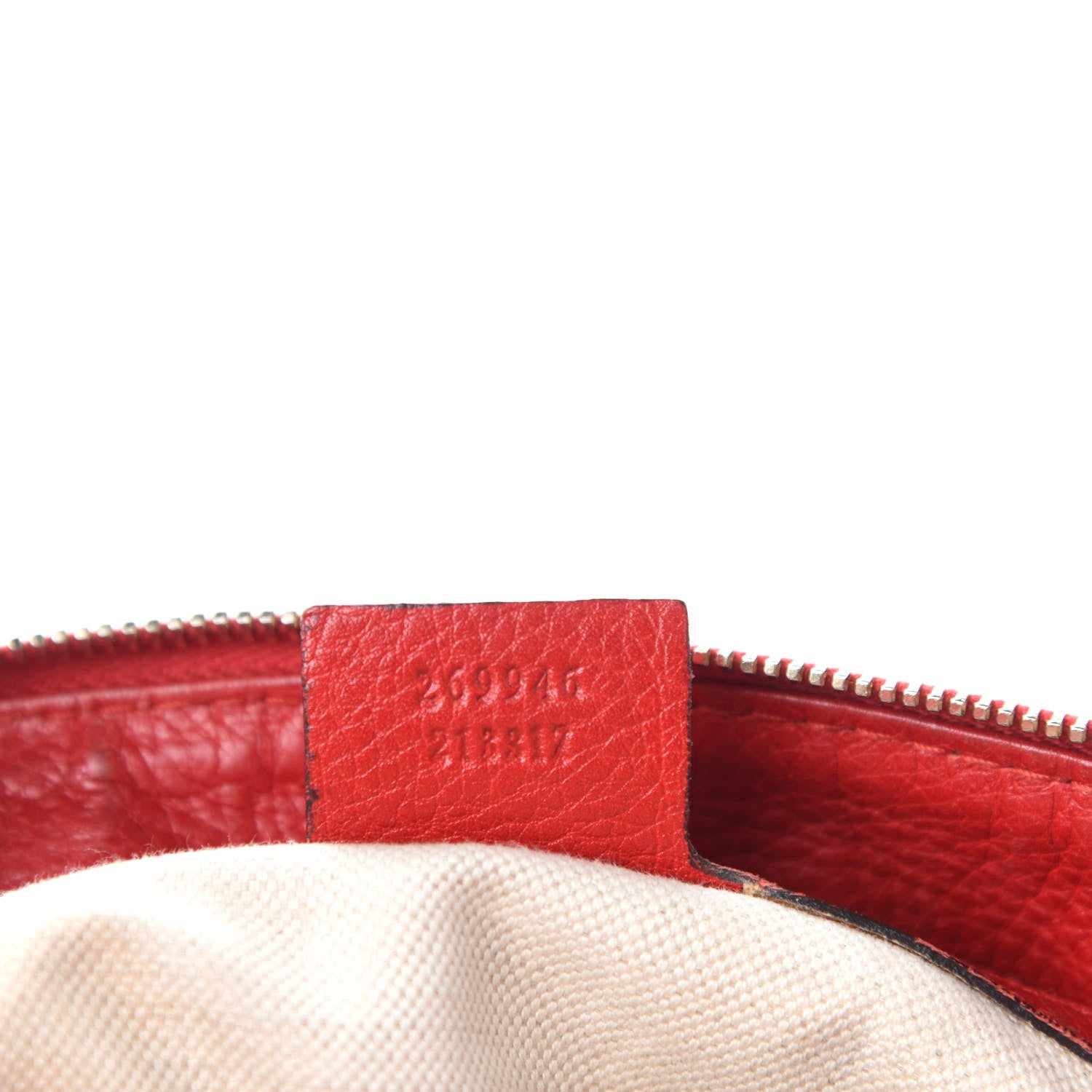 Gucci Monogram Large Bella Top Handle Bag Red 11 of 12