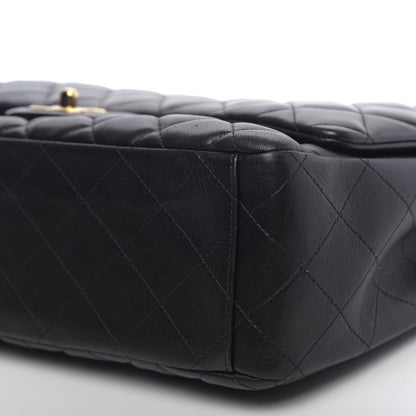 Chanel Lambskin Quilted Maxi Single Flap Black 12 of 12