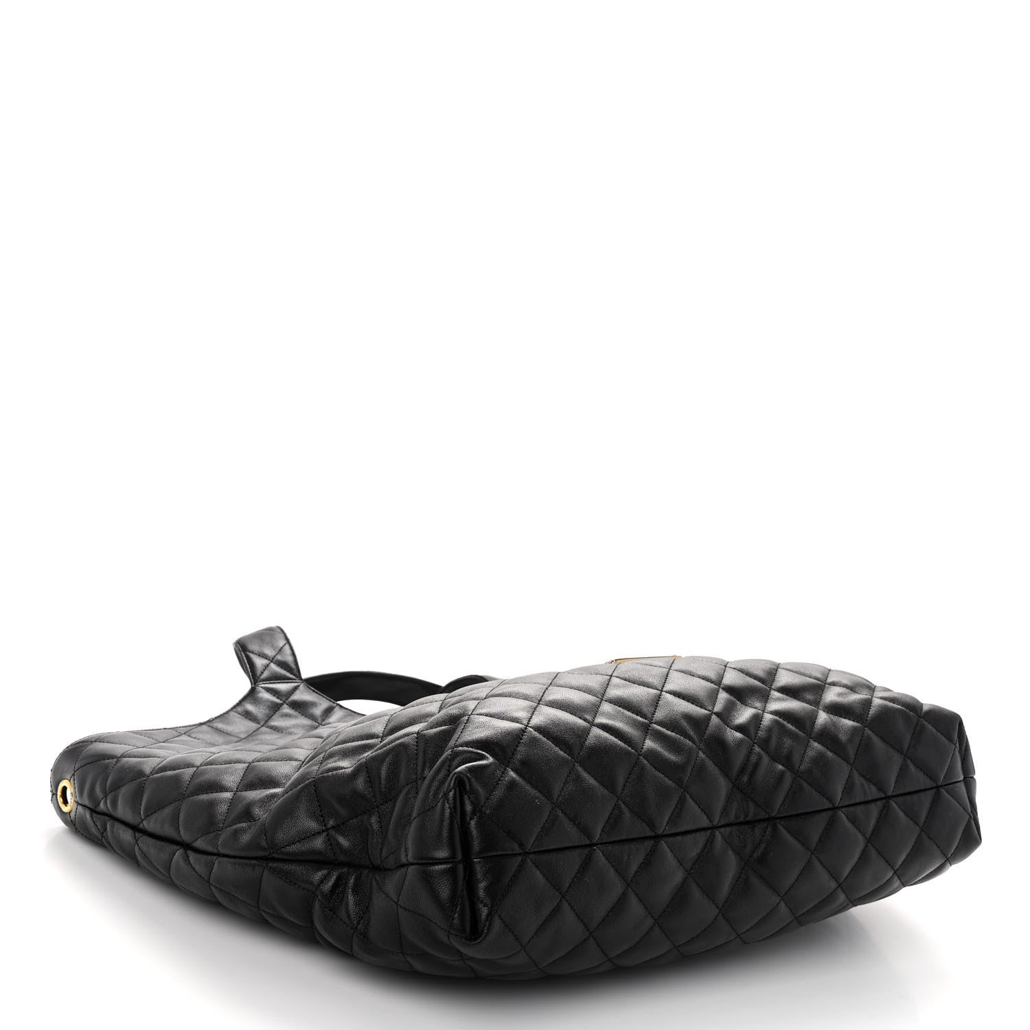 Saint Laurent Lambskin Quilted Maxi Icare Shopping Tote Black 5 of 10