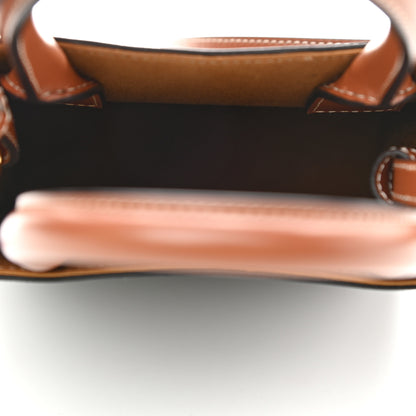 Celine Triomphe Canvas Calfskin Mini Vertical Cabas Tan 5 of 8