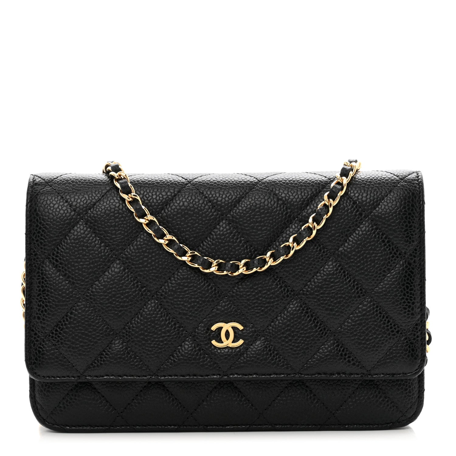 Chanel Caviar Quilted Wallet on Chain WOC Black 1 of 11