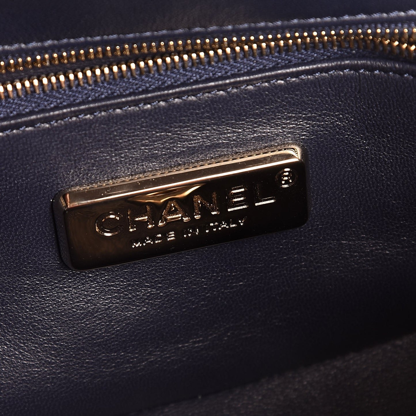 Orylag Lambskin Mini Rectangular Flap Blue