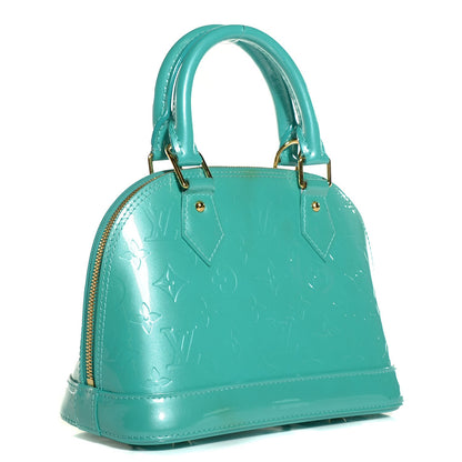 Louis Vuitton Vernis Alma BB Blue Lagon 3 of 8
