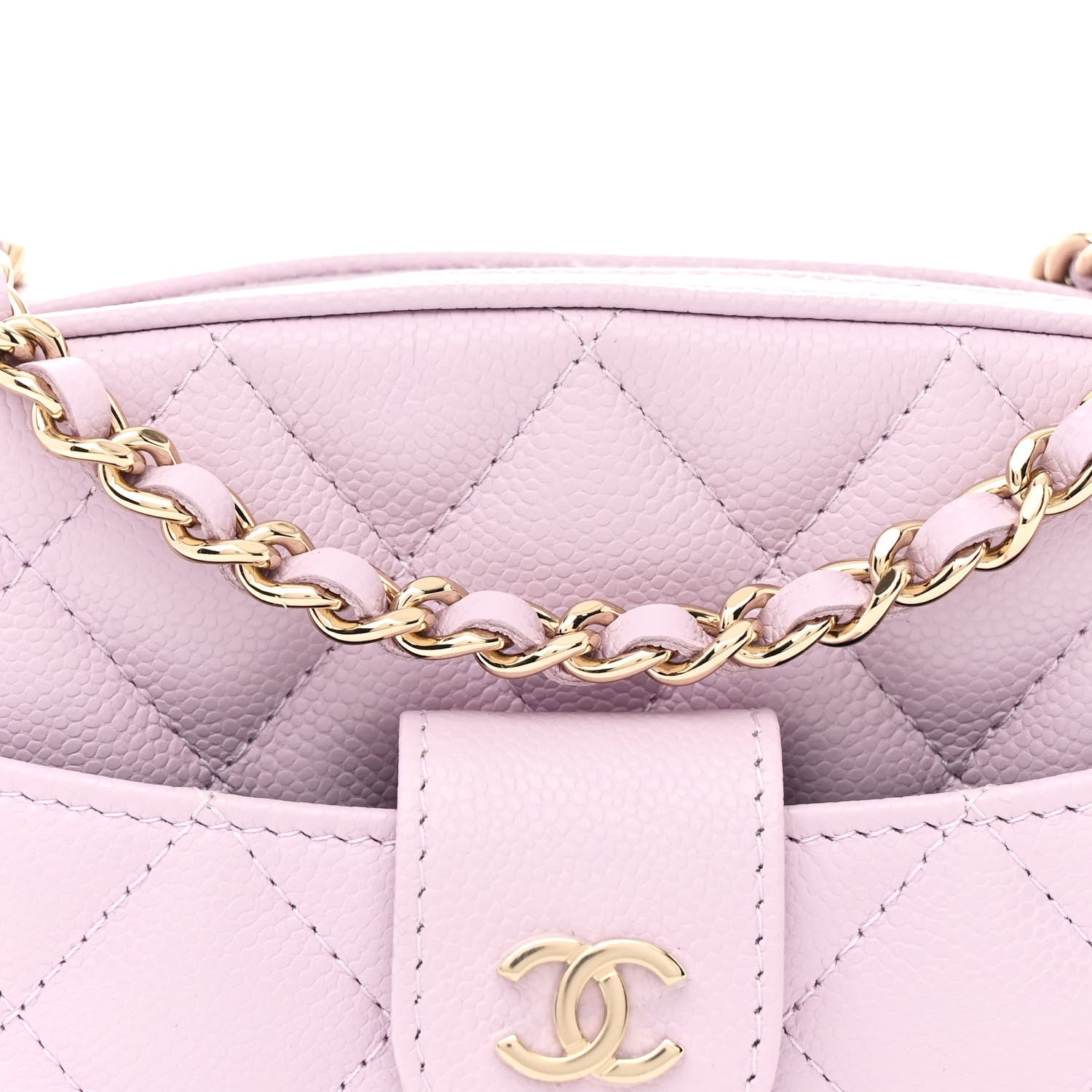 Chanel Caviar Quilted Chain Camera Bag Light Purple 8 of 11