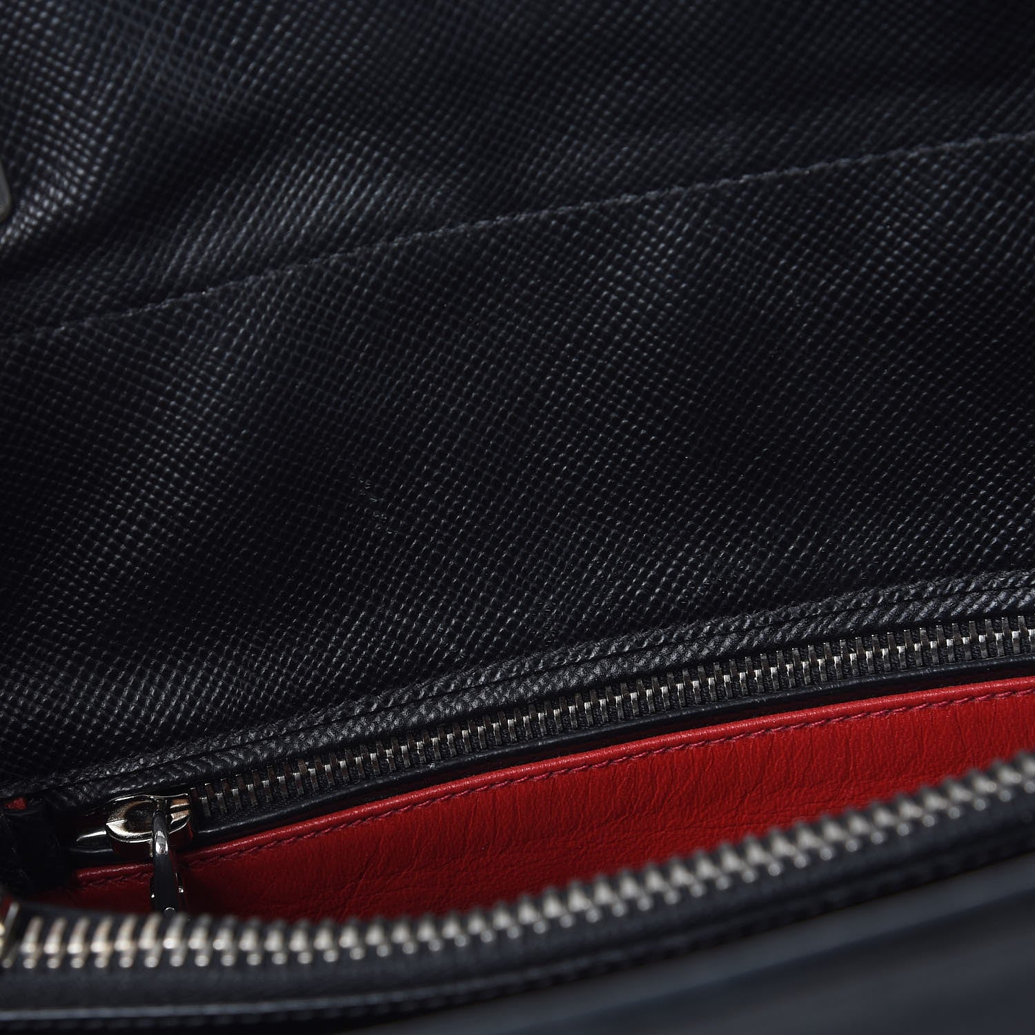 Prada Saffiano Cuir Twin Tote Nero Black 8 of 17