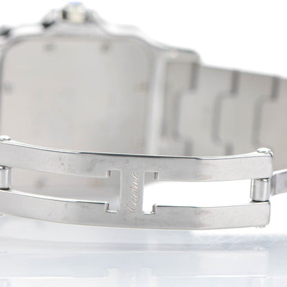 Cartier Stainless Steel 18K Yellow Gold 29mm Santos De Galbee Quartz Watch 3 of 8