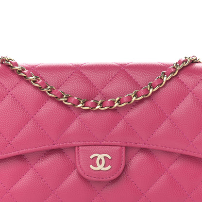 Chanel Caviar Quilted Flap Phone Holder With Chain Pink 10 of 13