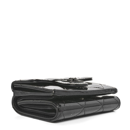 Chanel Patent Quilted Reissue Compact Wallet So Black 4 of 10