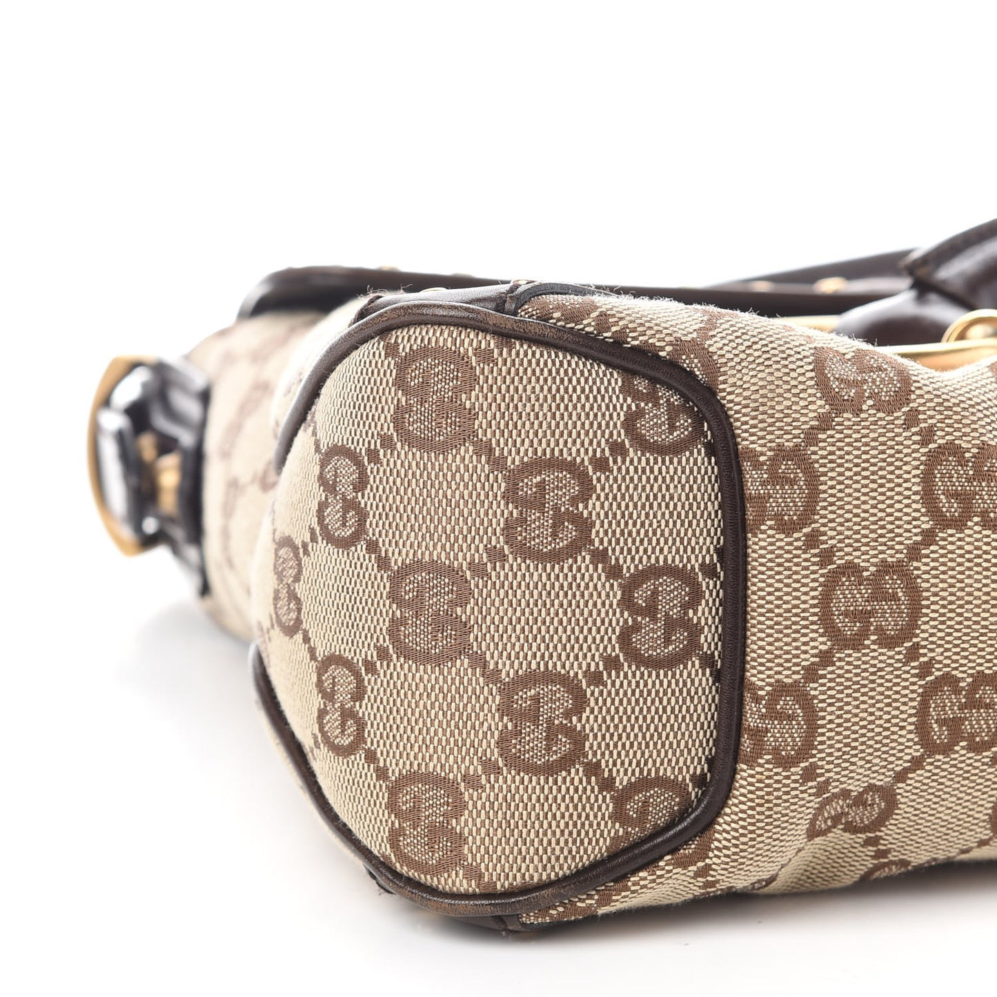 Monogram Horsebit Chain Studded Flap Brown