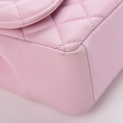 Chanel Lambskin Quilted Mini Mademoiselle Chic Flap Pink 12 of 14