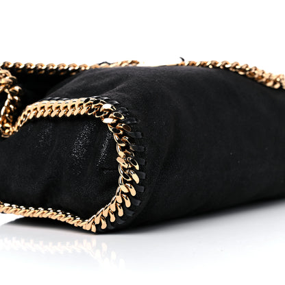 Stella McCartney Embellished Shaggy Deer Small Falabella Fold Over Tote Black 5 of 12