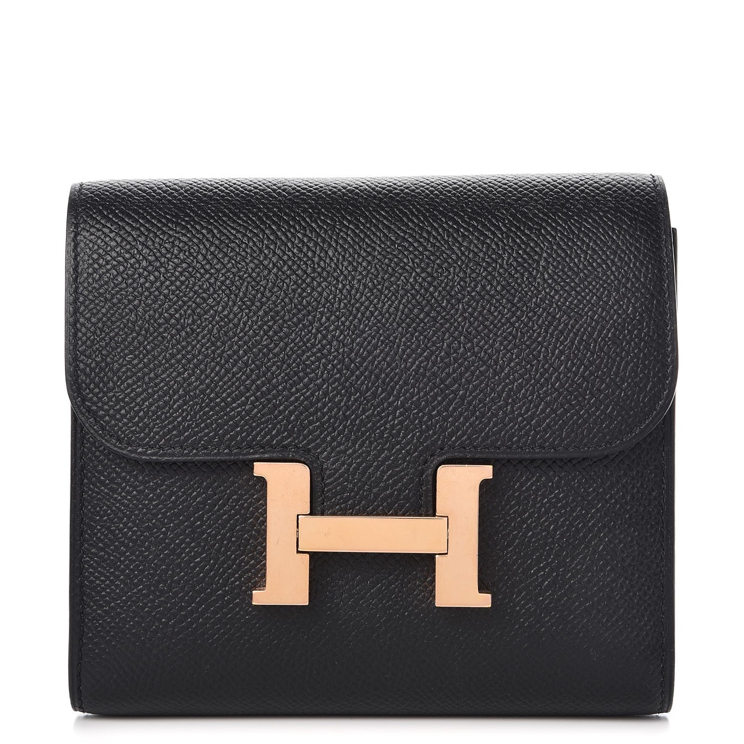 Hermes Epsom Constance Short Wallet Black 1 of 10
