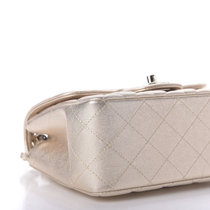 Chanel Metallic Lambskin Quilted Mini Square Flap Gold 6 of 9